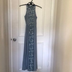 Smocked Paisley Maxi Dress
